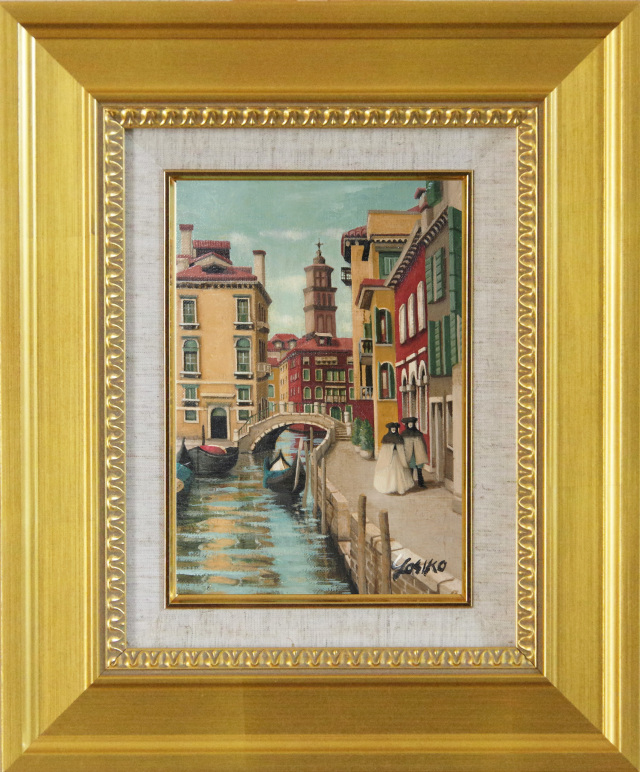 ＶＥＮＥＺＩＡ」油彩ＳＭ・イタリア風景画・志村好子